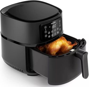 Аерофритюрниця Philips Connected Airfryer XXL HD9285/96 5000-серія, 7.2 л, на 6 осіб, 16 програм, чорна