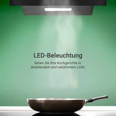 Витяжка кухонна KKT KOLBE VTH6004S 60 см, чорна сталь, LED-підсвітка, режим рециркуляції та відводу, клас A+++