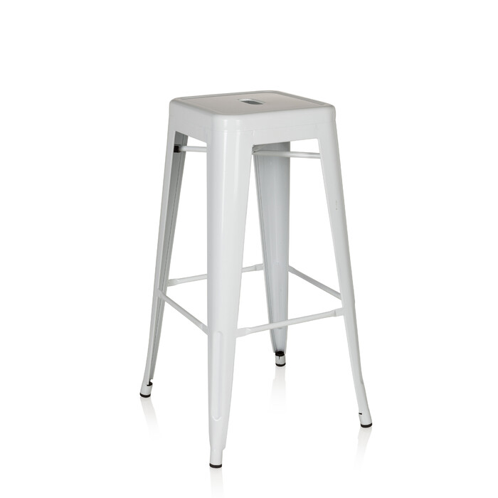 Барний стілець VANTAGGIO HIGH metallic білий hjh OFFICE