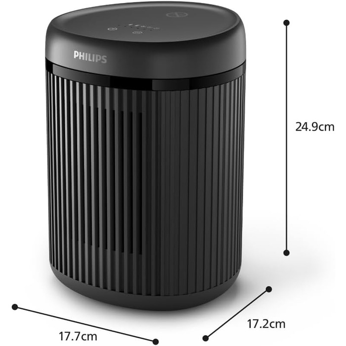 Керамічний тепловентилятор-товпчик Philips Smart 5000 серії, 2000 Вт, чорний