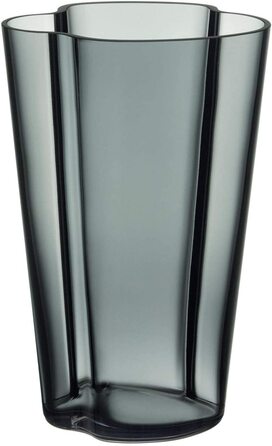 Ваза Iittala Aalto 220 мм сіра скляна