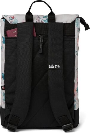 Жіночий рюкзак Ela Mo Daypack для ноутбука — протикрадіжний міський рюкзак для навчання, офісу та бізнесу (Roses For You)