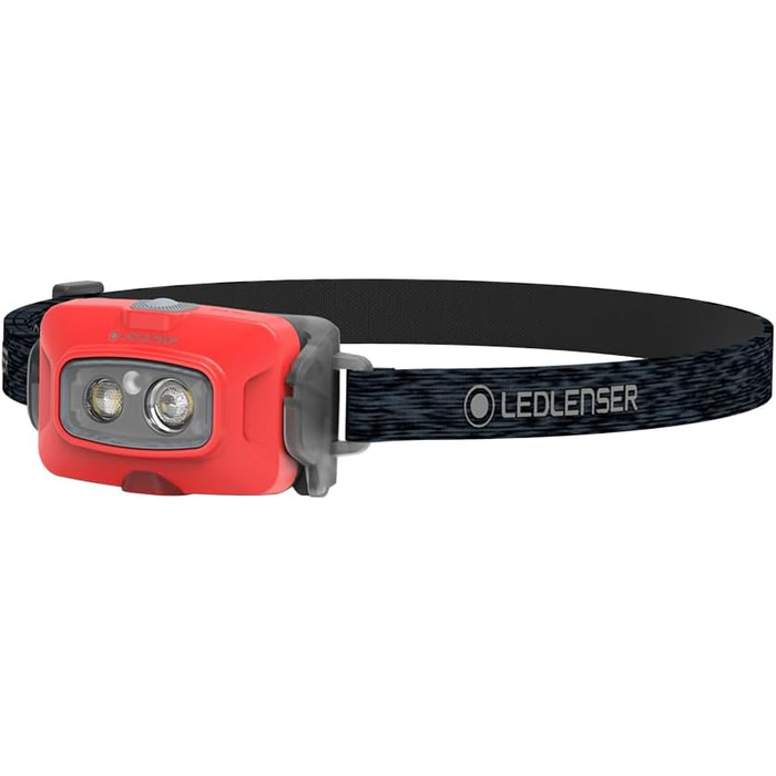 Налобний ліхтар Ledlenser HF4R Core, 500 люмен, водонепроникний, акумуляторний, з червоним світлом, для туризму та активного відпочинку