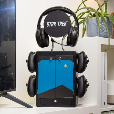 Органайзер для ігрових аксесуарів Star Trek Blue від Numskull: підставка для контролера та навушників (PS5, Xbox Series X/S, Nintendo Switch)