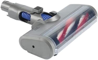 LED турбощітка Trade-Shop для пилососів Dyson V6/DC45/DC58/DC59/DC61/DC62/DC74, електрична насадка-щітка з м'яким роликом