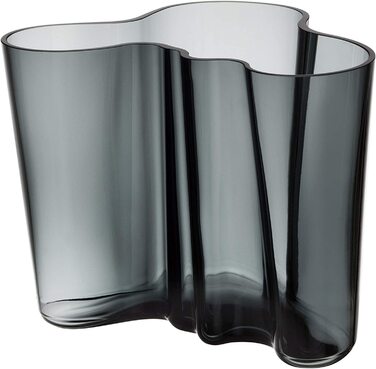 Ваза Iittala Aalto 160 мм сіра скляна