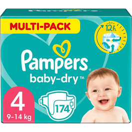 Підгузки Pampers Baby Dry розмір 3 Midi (4-9 кг), місячний запас, 198 шт.