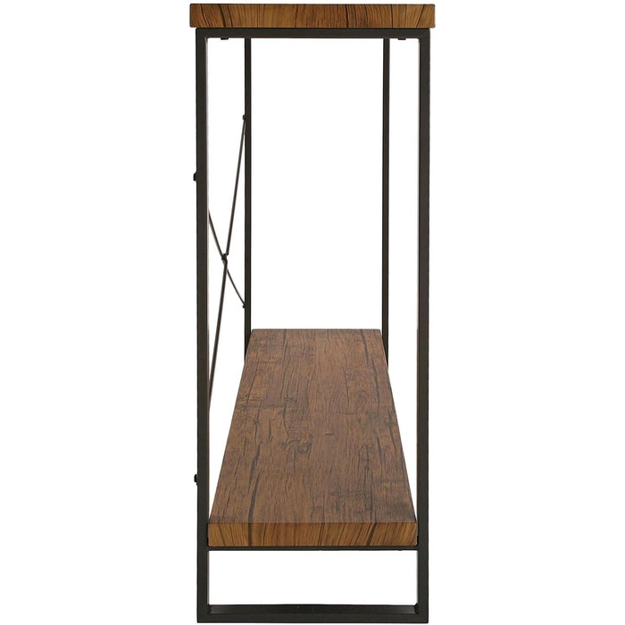 Консольний стіл Versa Taline для передпокою, сучасний, 80x30x100 см, чорний, дерево та метал