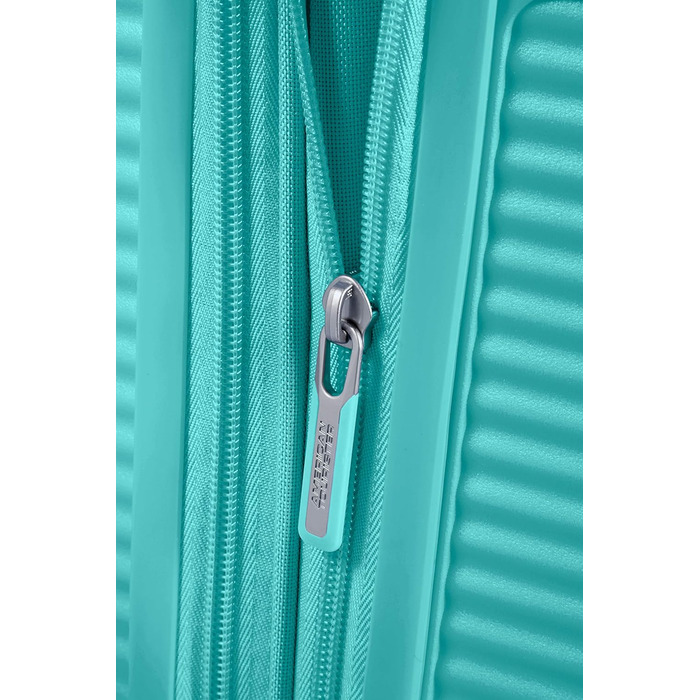 Валіза American Tourister Soundbox розширювана 67 см, 71.5/81 л, синя, TSA замок, на 4 колесах