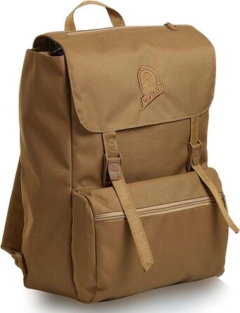 Рюкзак Invicta JOLLY SOLID для міста та навчання, бежево-синій, 13'' відсік для ноутбука, італійський дизайн