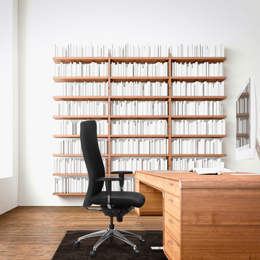 Офісне крісло / крісло керівника OFFICE-TEC тканина чорна hjh OFFICE