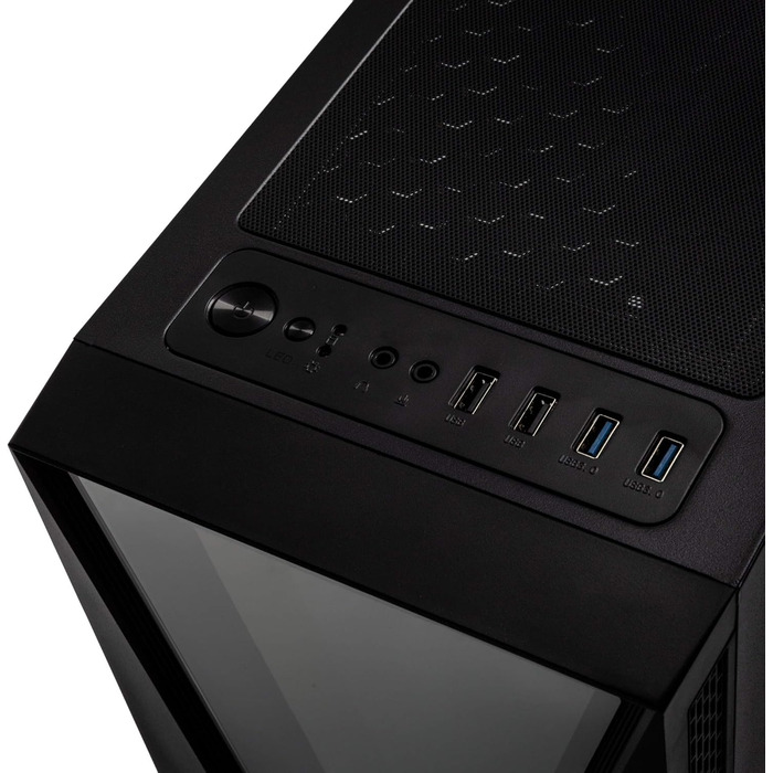 Корпус для ПК KOLINK Void RGB Midi Tower з гартованим склом, ігровий комп'ютерний корпус з підсвічуванням, вентилятор у комплекті