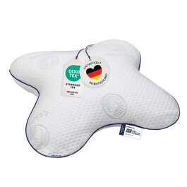 Ортопедична подушка для сну на боці з Memory Foam, 56x48 см. Подушка для шиї з ефектом пам'яті, для розслаблення шиї. Без чохла.