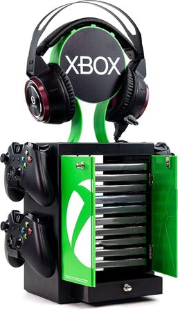 Організатор для Xbox Series X: зберігання 10 ігор/дисків Blu-Ray, підставка для навушників та 4 контролерів Numskull