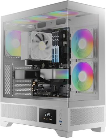 Ігрова мишка GAMDIAS Atlas M1 WH, біла, дротова, RGB підсвітка