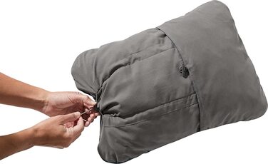 Термонадувна подушка Therm-a-Rest Cinch Small, зелена, 28x38x13 см, компресійна, Funguy принт