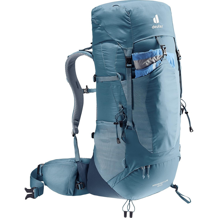 Рюкзак для трекінгу Deuter Aircontact Lite 40+10 л, легкий, атлантик-інк, однотонний