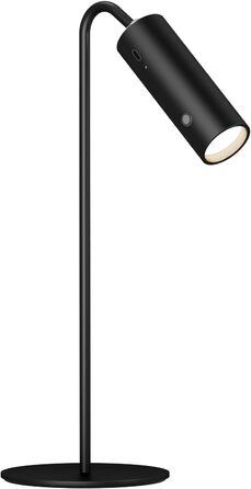 EMKE LED бездротова настільна лампа, біла, USB, диммована, сенсорна, магнітна, знімна, 360° регулювання, для читання, компактна