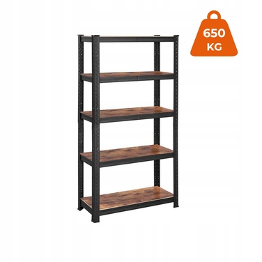 Стелаж Songmics, 75 x 150 x 30 см, чорний