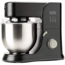 Блендер BLACK+DECKER BXJBA350E, 1,5 л, імпульсний режим, 4 леза з нержавіючої сталі, знімна пластикова чаша, легке очищення, сірий