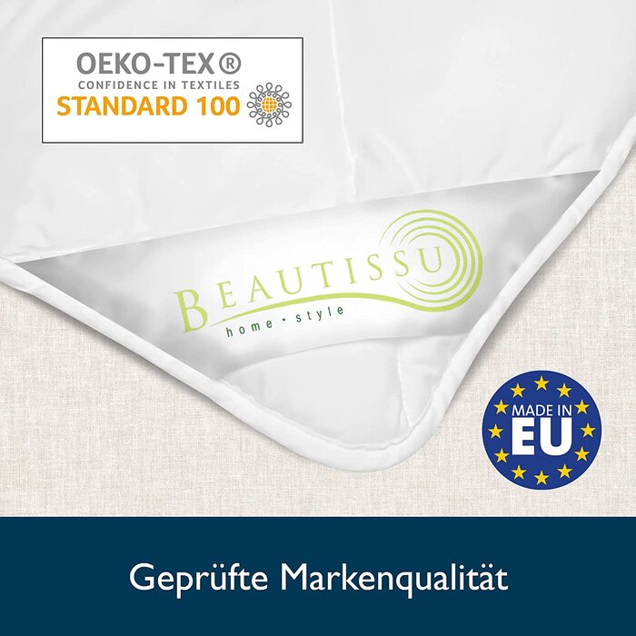 Beautissu Комплект постільної білизни 4 сезони: легка літня та тепла зимова ковдра (2 шт.) 135x200 см, антиалергенна, дихаюча, BeauNuit JD