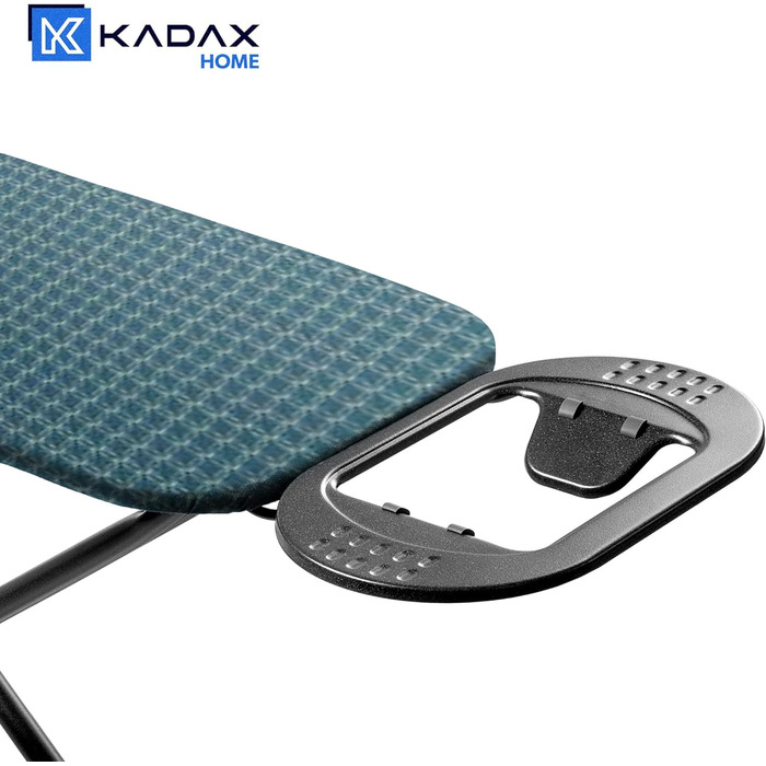 Праскадошка KADAX з антиковзкими ніжками, регульована висота, темно-синя, з підставкою для праски, міцна для парового прасування