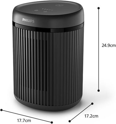 Керамічний тепловентилятор-товпчик Philips Smart 5000 серії, 2000 Вт, чорний