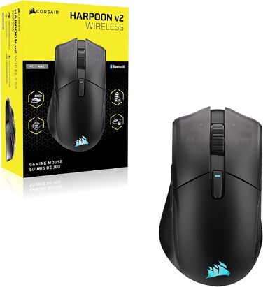 Бездротова ігрова миша Corsair Harpoon RGB Wireless Gaming Mouse, чорна