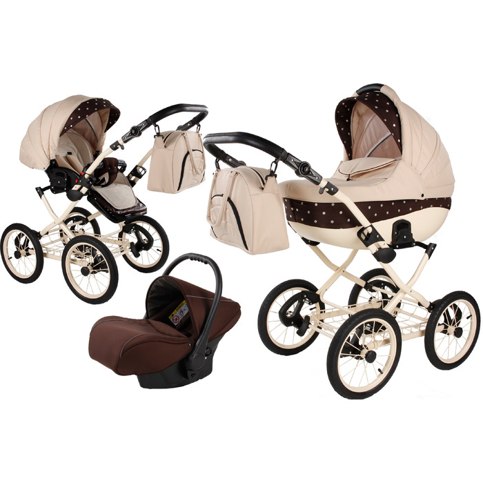 Багатофункціональний візок Didibaby Meriva 3в1, алюмінієвий, чорний