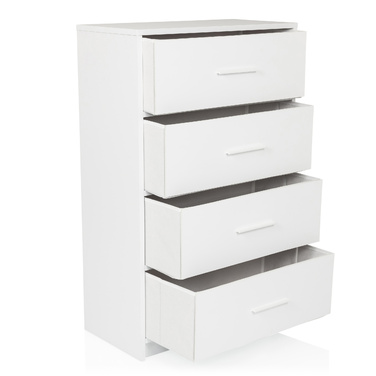 Комод ESTORIA 58x30x91см 4 відділення білий hjh LIVING