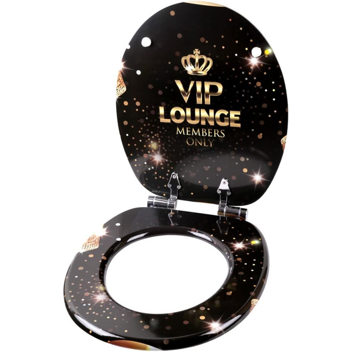 Сидіння для унітазу Sanilo з мікроліфтом VIP Lounge, міцне кріплення, легкий монтаж, преміум-якість