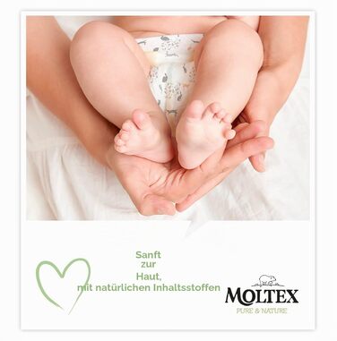 Екологічні підгузки Moltex Pure & Nature, розмір 1 (2-5 кг), 88 шт