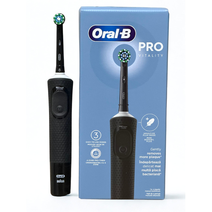 Електрична зубна щітка Oral-B Vitality Pro, чорна