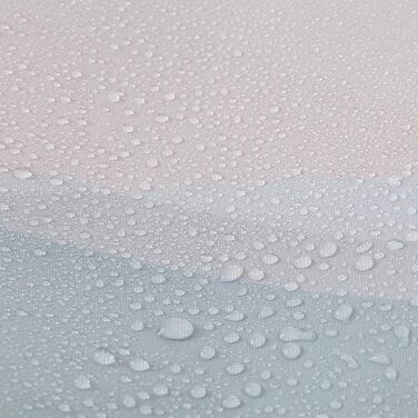 Душова завіса Sealskin Earth 180x200 см, поліестер, темно-зелена/біло-бежева