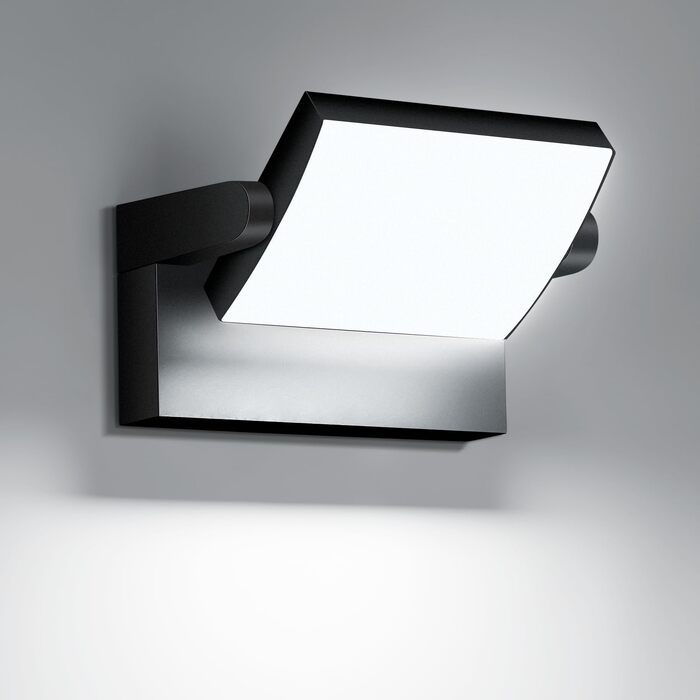 Стіна LED світильник настінний 40W 4000LM, поворотна панель 350°, водонепроникний IP65, колір світла 6000K (холодне біле), чорний