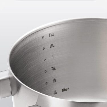 BK Conical+ Набір каструль з кришками, 5 предметів, нержавіюча сталь, для індукції, духовки та гриля до 230°C, можна мити в посудомийній машині, ручки Stay-Cool, без PFAS, сріблястий