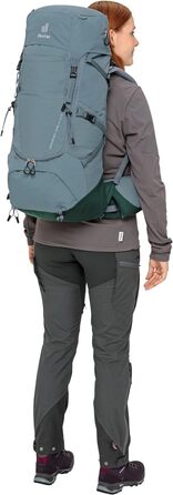 Жіночий трекінговий рюкзак Deuter Aircontact Core 45+10 SL, 45+10 л, shale-ivy, модель 2024