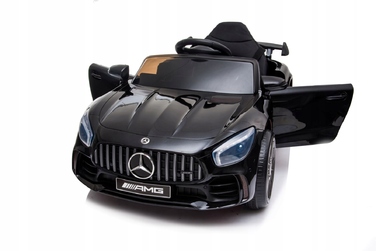 Дитячий електромобіль Mercedes AMG GTR зі шкіряним салоном, EVA