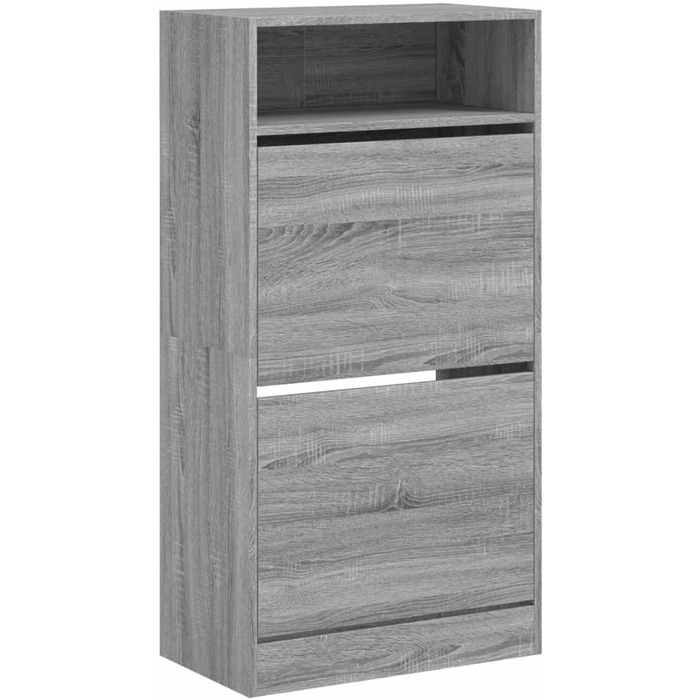 Взуттєва шафа vidaXL, сіро-сонома, 60x34x116 см, ДСП