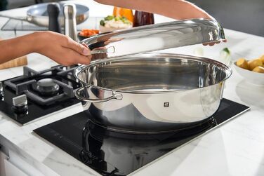 Жаровня з кришкою Zwilling Plus овальна 8,5 л 38х25 см сталь