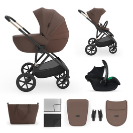 Дитячий візок Kinderkraft PRIME 3 3в1 2026 VELVET MOCCA