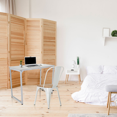 Письмовий стіл для комп'ютера WORKSPACE I 100 x 50 см, білий, hjh OFFICE