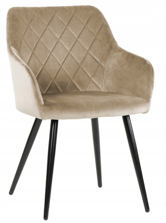 Стілець Exito Design, велюр, бежевий, 1 шт.