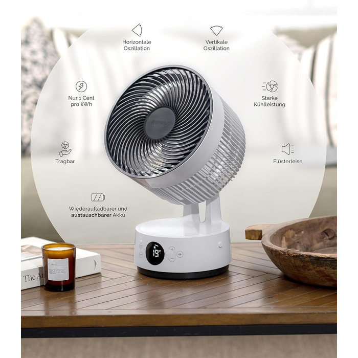 Вентилятор підлоговий MeacoFan Sefte® з пультом, 1150 м³/год, тихий (25 дБ), 3D-коливання, нічний режим, таймер, для спальні та вітальні, 3 роки гарантії