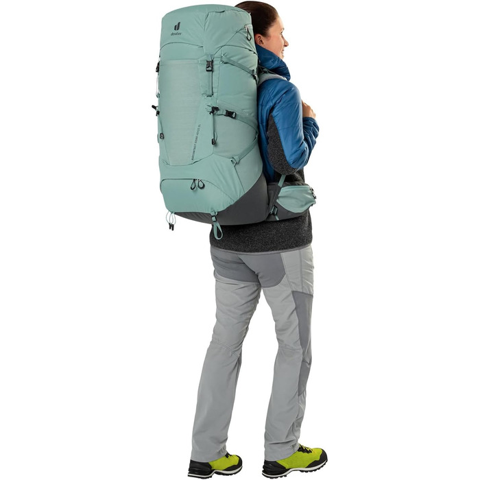 Жіночий туристичний рюкзак Deuter Aircontact Core 45+10 л нефрит-графіт