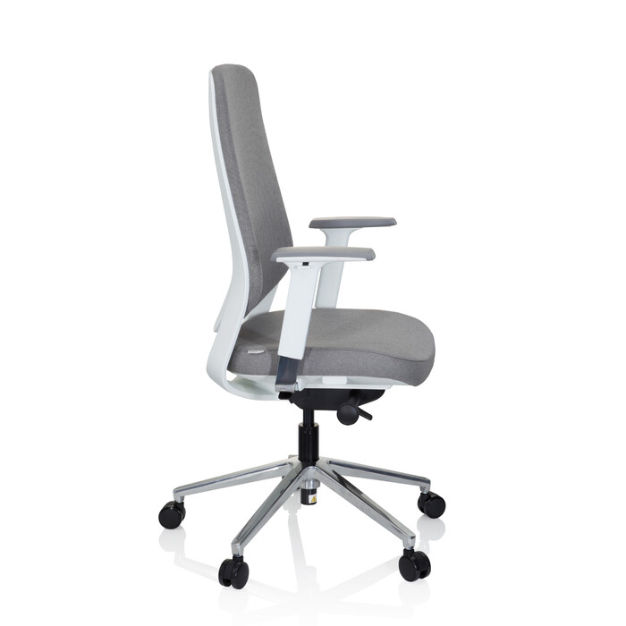 Офісне крісло / поворотне крісло CHIARO T4 WHITE тканина сіра hjh OFFICE