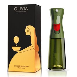 Скляний розпилювач для оливкової олії FLAIROSOL OLIVIA, 200 мл, дозатор для кухні, гриля та аерофритюрниці (Зелений)