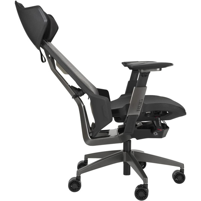 Ігровий крісло ASUS ROG Destrier Ergo (чорний) з регульованими підлокітниками та підтримкою попереку