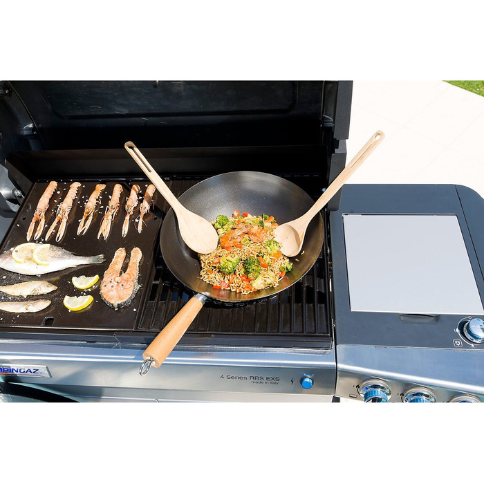 Wok Campingaz для Culinary Modular System, антипригарне покриття, металевий адаптер, з дерев'яними ложками, Ø 35 см, висота 15 см