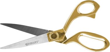 Ножиці Westcott 20,3 см з нержавіючої сталі, золотисті, для офісу та дому